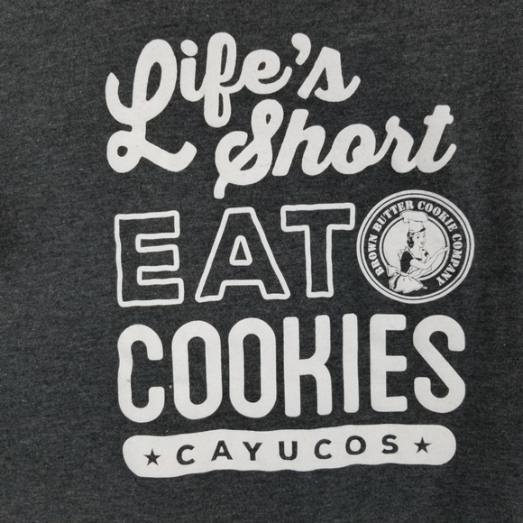 Stylemaster T-Shirt Lifes Short Eat Cookies XL - Picture 2 of 5